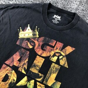 DGK All Day Shirt Mens 2XL Black Lion King Of The Jungle Graphic Tee Streetwear